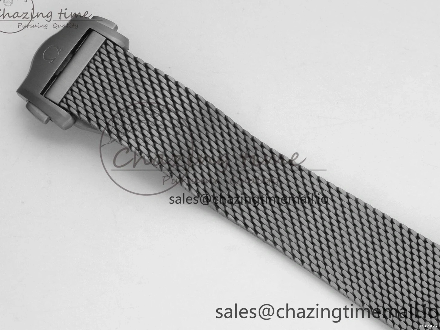 0329 OdorResistant Seamaster 300M Diver Titanium Bronze Gold VSF 1:1 Best Edition Green Dial on Titanium Mesh Bracelet A 7660